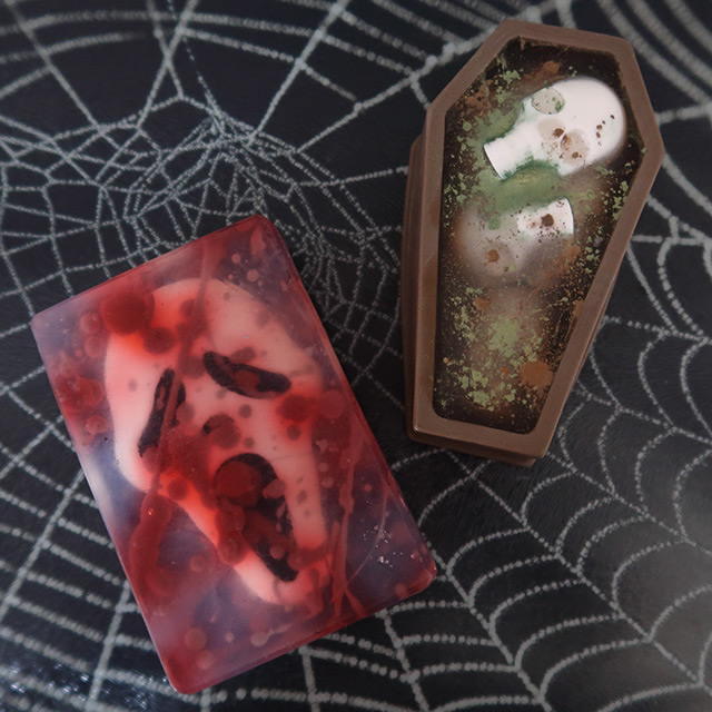 Two large soap bars from Poison Paradise Scents