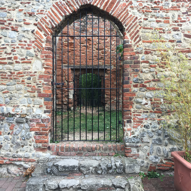 Looking inside All Saints' church