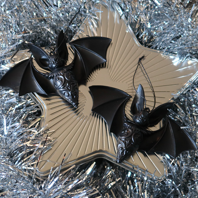 Gothic Christmas baubles from Killstar