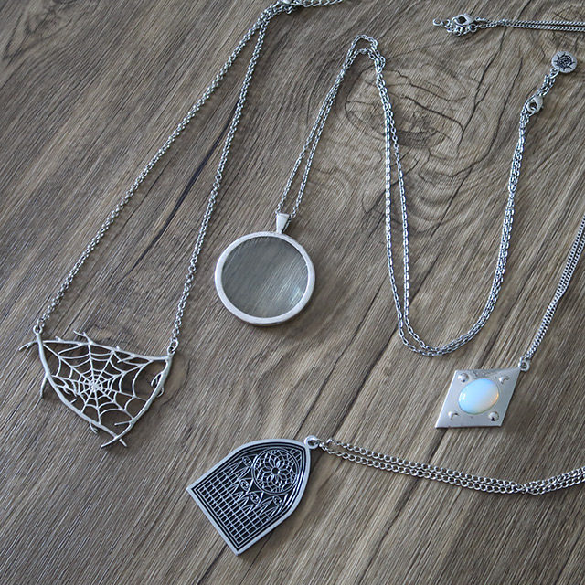 A selection of Gothic necklaces from Spooky Box Club