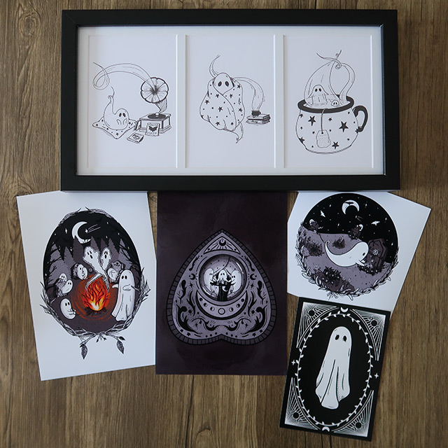 Prints bought from The LittlestSpook Shop