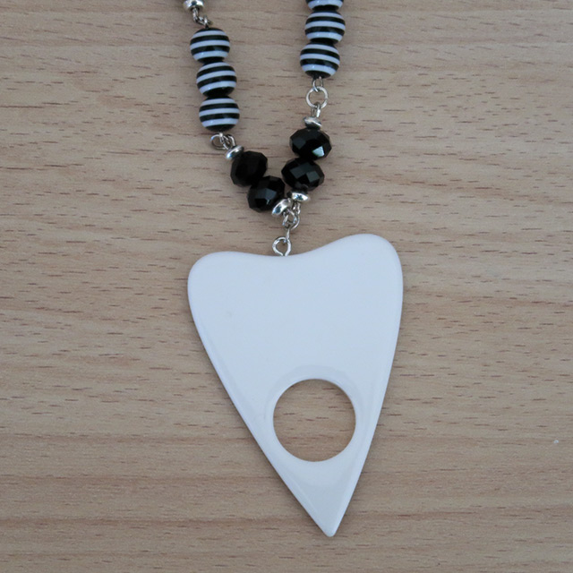 Ouija Planchette necklace (reverse view)